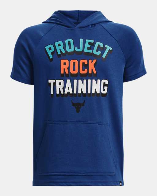 Boys' Project Rock Training Short Sleeve Hoodie